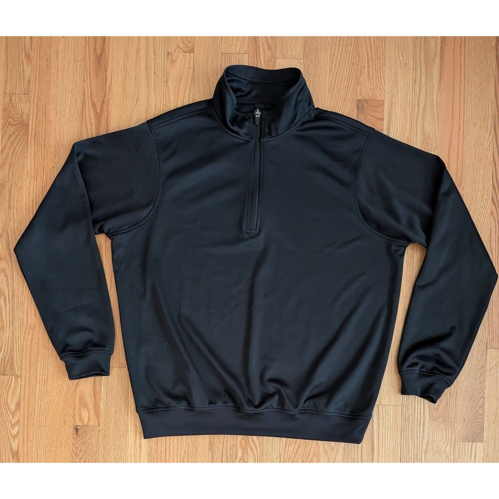 Zero Restriction Sweater Mens Medium Black Tour Series 1/4 Zip Midweight